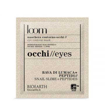 Masca servetel ochi cu melc si peptide - Loom Bioearth, 5 ml