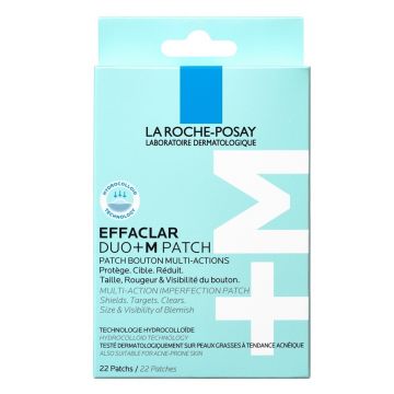 Plasturi anti-eruptii cutanate invizibili si ultra subtiri La Roche-Posay Effaclar Duo +M Patch, 22 bucati Plasturi anti-eruptii cutanate invizibili si ultra subtiri La Roche-Posay Effaclar Duo +M Patch, 22 bucati