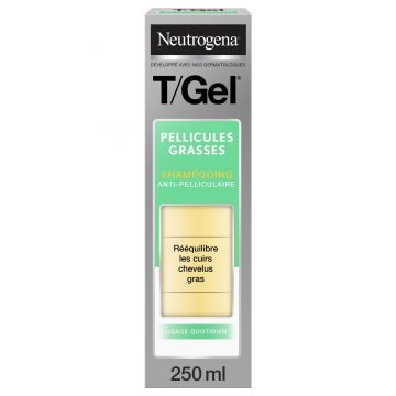 Sampon Terapeutic, Neutrogena, T/Gel Grasses, impotriva Matretii si Scalpului Gras, cu Acid Salicilic, 250ml