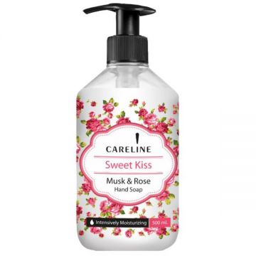 Sapun Lichid pentru Maini - Careline Sweet Kiss Musk & Rose Hand Soap, 500 ml Sapun Lichid pentru Maini - Careline Sweet Kiss Musk & Rose Hand Soap, 500 ml