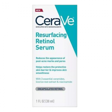 Ser de Fata, CeraVe, Resurfacing Retinol Serum, Contribuie la Repararea Barierei de Protectie a Pielii, Anti-Rid, cu Retinol Incapsulat si Niacinamide Ser de Fata, CeraVe, Resurfacing Retinol Serum, Contribuie la Repararea Barierei de Protectie a Pielii, Anti-Rid, cu Retinol Incapsulat si Niacinamide