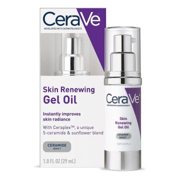 Ser de Fata, CeraVe, Skin Renewing Gel Oil, Anti-imbatranire, Anti-Rid, pentru o Hidratare in Profunzime, cu Ceramide si Acid Hialuronic, Non-Comedoge Ser de Fata, CeraVe, Skin Renewing Gel Oil, Anti-imbatranire, Anti-Rid, pentru o Hidratare in Profunzime, cu Ceramide si Acid Hialuronic, Non-Comedoge