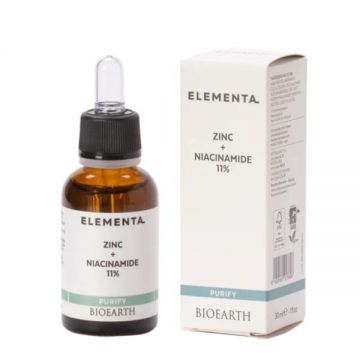 Ser de fata cu Niacinamida si Zinc, - Elementa Bioearth, 30 ml