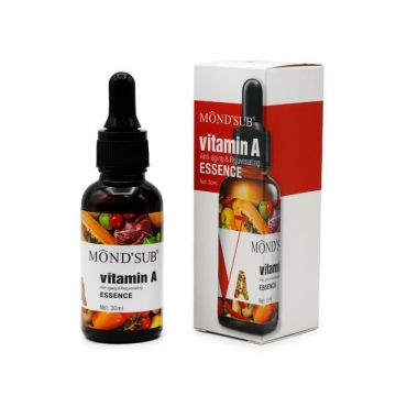 Ser pentru față Mond'Sub, vitamina A, esență anti-îmbătrânire și rejuvenantă, 30 ml