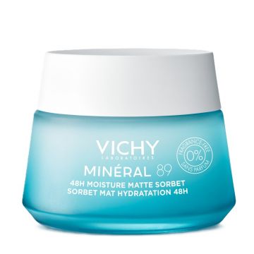Serbet pentru ten hidratant si matifiant Mineral 89 Vichy, 50 ml Serbet pentru ten hidratant si matifiant Mineral 89 Vichy, 50 ml