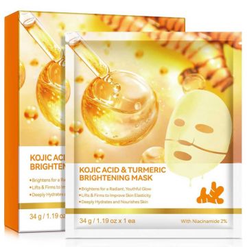 Set 4 Masti Pentru Luminozitate si Estomparea Petelor cu Acid Kojic si Turmeric Set 4 Masti Pentru Luminozitate si Estomparea Petelor cu Acid Kojic si Turmeric