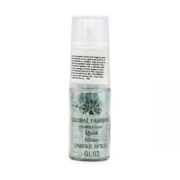 Spray uscat pentru ombre, pentru unghii, Glitter GL-03