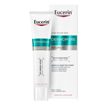 Tratament exfoliant cu acid salicilic pentru noapte Dermo Pure, Eucerin, 40 ml Tratament exfoliant cu acid salicilic pentru noapte Dermo Pure, Eucerin, 40 ml
