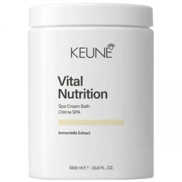 Tratament pentru Par Degradat - Keune Vital Nutrition Spa Cream Bath Immortelle Extract, 1000 ml