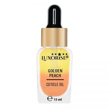Ulei cuticule bifazic Golden Peach - LUXORISE,15ml