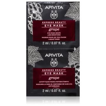 Apivita Express Beauty Line Smoothing Eye Mask Grape masca pentru ochi cu efect de netezire