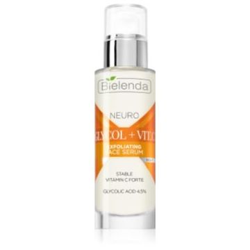 Bielenda Neuro Glicol + Vit. C ser de noapte regenerator cu efect exfoliant