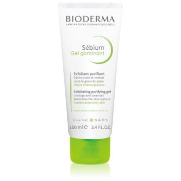 Bioderma Sébium Exfoliating Purifying Gel exfoliant de curățare pentru ten gras și mixt