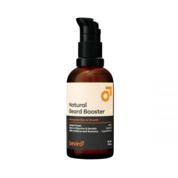 Cremă pentru creșterea bărbii Beviro Natural Beard Booster, 30 ml