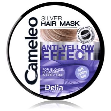 Delia Cosmetics Cameleo Silver Masca de par neutralizeaza tonurile de galben