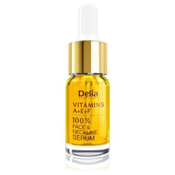 Delia Cosmetics Professional Face Care Vitamins A+E+F ser pentru contur pentru fata si decolteu
