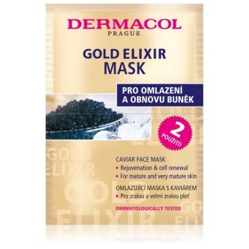 Dermacol Gold Elixir mască pentru față cu caviar