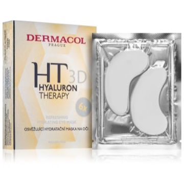Dermacol Hyaluron Therapy 3D mască hidratantă răcoritoare pentru ochi