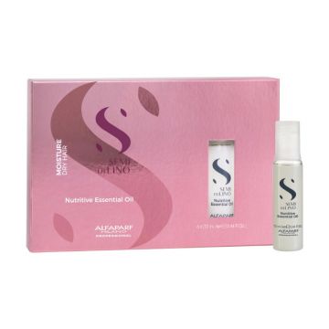 Fiole ulei de hidratare Alfaparf Semi Di Lino Moisture Nutritive oil (Concentratie: Tratamente pentru par, Gramaj: 6 x 13ml)