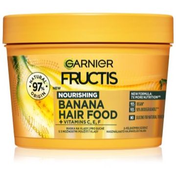 Garnier Fructis Banana Hair Food mască nutritivă pentru păr foarte uscat