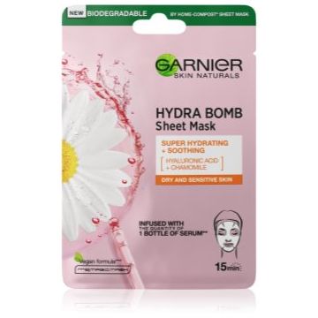 Garnier Skin Naturals Moisture+Comfort mască cu efect calmant și super hidratant pentru piele uscata spre sensibila