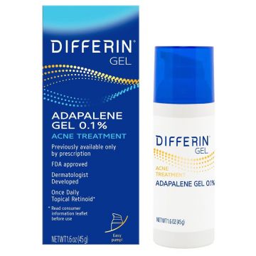 Gel de Fata, Differin, Acne Treatment, Adapalene, Anti-Acnee, Retinol 0,1%, pentru Piele Sensibila, impotriva Rosetii si Iritatiilor, 45gr Gel de Fata, Differin, Acne Treatment, Adapalene, Anti-Acnee, Retinol 0,1%, pentru Piele Sensibila, impotriva Rosetii si Iritatiilor, 45gr