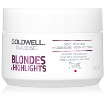 Goldwell Dualsenses Blondes & Highlights masca pentru regenerare neutralizeaza tonurile de galben