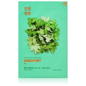Holika Holika Pure Essence Mugwort masca de celule cu efect calmant