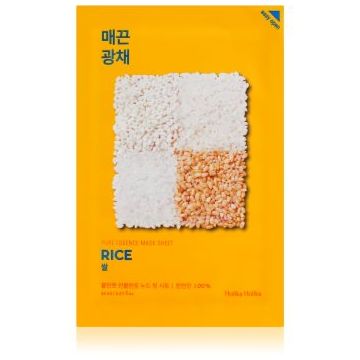 Holika Holika Pure Essence Rice Mască de iluminare și revitalizare