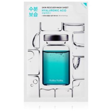 Holika Holika Skin Rescuer Hyaluronic Acid mască textilă hidratantă cu acid hialuronic