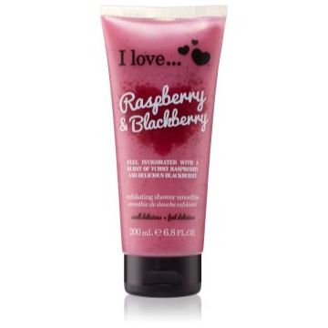 I Love Raspberry & Blackberry gel de duș cu efect exfoliant