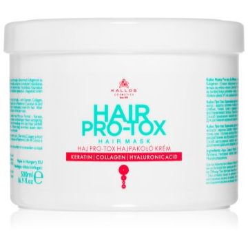 Kallos Hair Pro-Tox Masca pentru par deteriorat cu ulei de cocos, acid hialuronic si colagen