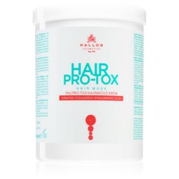 Kallos Hair Pro-Tox Masca pentru par deteriorat cu ulei de cocos, acid hialuronic si colagen