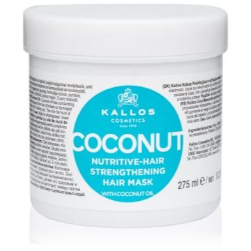 Kallos KJMN Professional Coconut masca hranitoare pentru par deteriorat