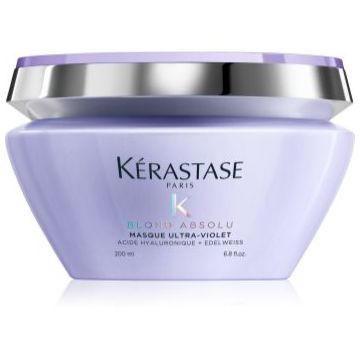 Kérastase Blond Absolu Masque Ultra-Violet îngrijire profundă pentru păr în nuanțe reci de blond, decolorat sau șuvițat
