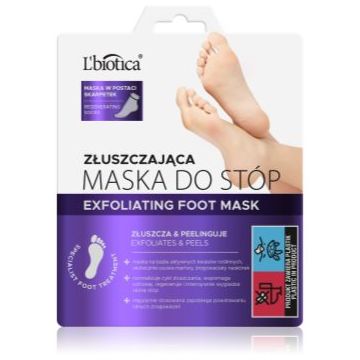 L’biotica Masks sosete exfoliante pentru hidratarea picioarelor