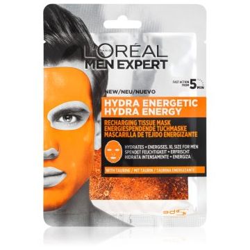 L’Oréal Paris Men Expert Hydra Energetic mască textilă hidratantă pentru barbati