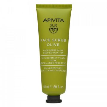 Masca pentru exfoliere profunda cu extract de masline Apivita, 50 ml