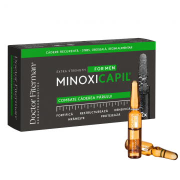 Minoxicapil Men x 12 fiole impotriva caderii parului Doctor Fiterman