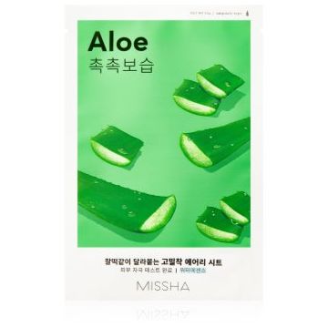 Missha Airy Fit Aloe masca de celule cu efect hidratant si linistitor