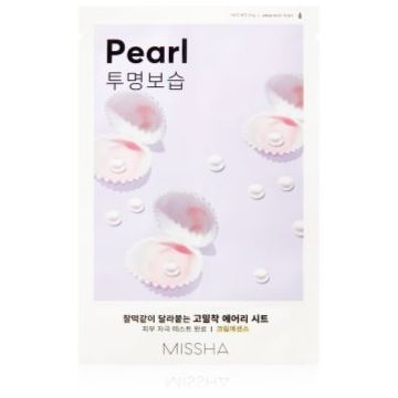 Missha Airy Fit Pearl Mască textilă cu efect de iluminare și hidratare