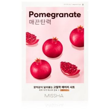 Missha Airy Fit Pomegranate masca de celule cu efect balsamic si revigorant