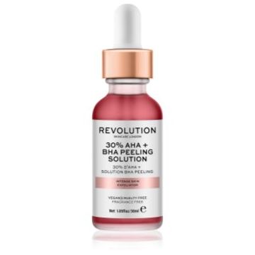 Revolution Skincare AHA + BHA 30% Peeling Solution peeling chimic intensiv pentru o piele mai luminoasa