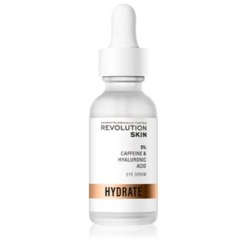 Revolution Skincare Caffeine Solution 5% + Hyaluronic Acid ser pentru ochi