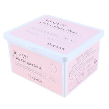 Set masti tip servetel cu Colagen Daily Collagen Mask Dr Hedison, 30 bucati