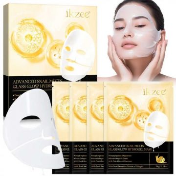 Set Tratament Premium 4 Masti, Formula Avansata cu Secretie Filtrata de Melc si Colagen