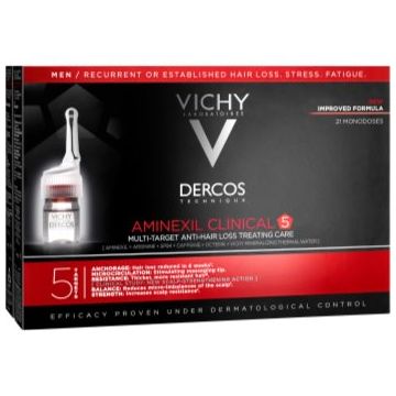 Vichy Dercos Aminexil Clinical 5 Tratament împotriva căderii părului pentru barbati