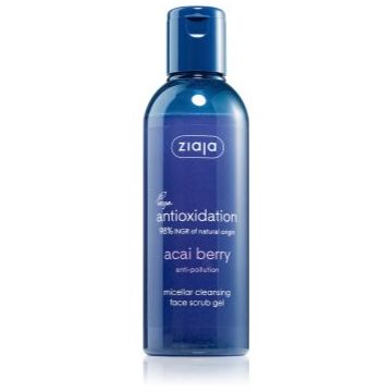 Ziaja Acai Berry gel de curatare micelar cu efect exfoliant