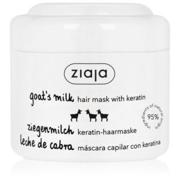 Ziaja Goat's Milk mască fortifiantă pentru păr uscat și deteriorat