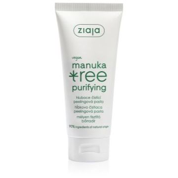 Ziaja Manuka Tree Purifying pasta pentru exfoliere pentru piele normala si grasa